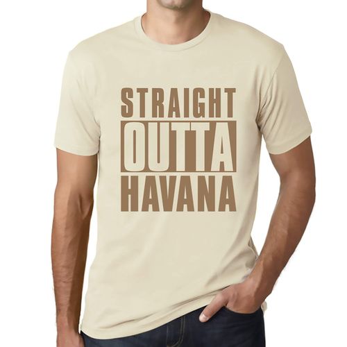 Homme Tee-Shirt Tout Droit Sorti De Havana - Straight Outta Havana - T-Shirt Graphique Éco-Responsable Vintage Cadeau Nouveauté