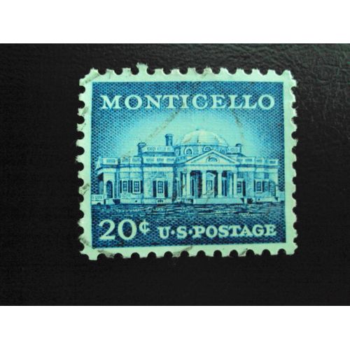 Etats-Unis...20c U.S.Postage..Monticello. Oblitéré.