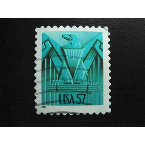 Etats-Unis...U.S.A.57..L'aigle (Vert). Oblitéré.