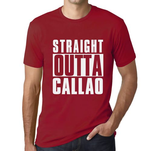 Homme Tee-Shirt Tout Droit Sorti De Callao - Straight Outta Callao - T-Shirt Graphique Éco-Responsable Vintage Cadeau Nouveauté