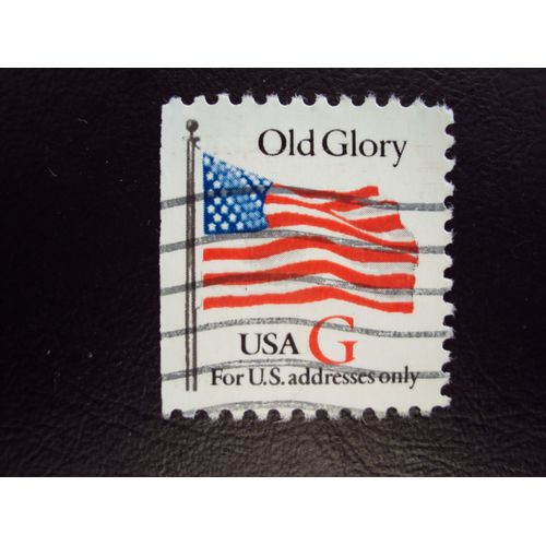 Etats-Unis...U.S.A.Drapeau.Old Glory. G (Rouge) For U.S.Addresses Only. Oblitéré.