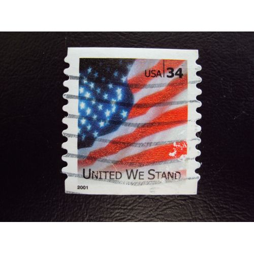 Etats-Unis...34 U.S.A.Le Drapeau..United We Stand. Oblitéré.