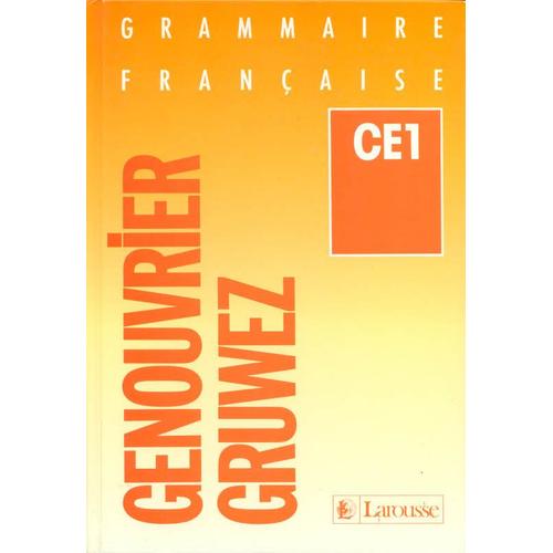 Grammaire Genouvrier Ce1