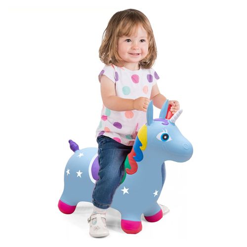 [Ander Online] Couleur Pêche (Avec Pompe À Air) 65*62*32 Cheval Sauteur Cheval Gonflable Jouet Gonflable Pour Enfants Support Pour Enfants Épaissi (Pour Les Enfants Âgés De 2 À 6 Ans)