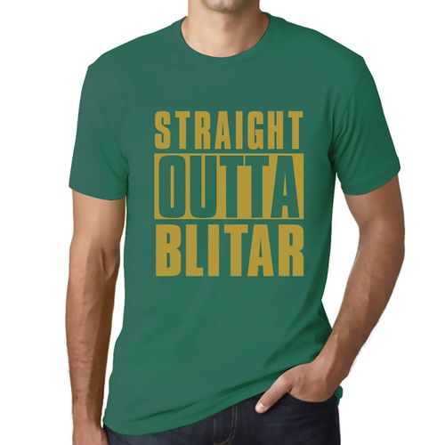 Homme Tee-Shirt Tout Droit Sorti De Blitar - Straight Outta Blitar - T-Shirt Graphique Éco-Responsable Vintage Cadeau Nouveauté
