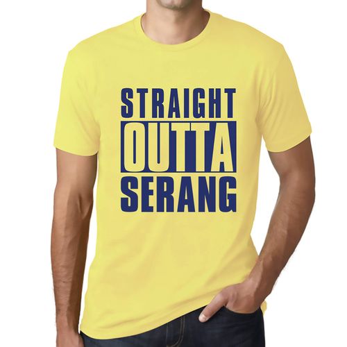 Homme Tee-Shirt Tout Droit Sorti De Serang - Straight Outta Serang - T-Shirt Graphique Éco-Responsable Vintage Cadeau Nouveauté