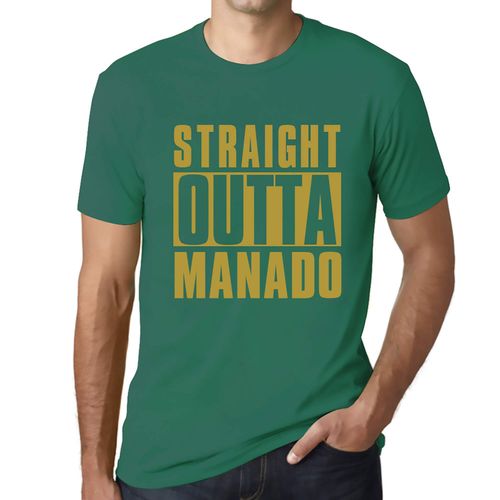 Homme Tee-Shirt Tout Droit Sorti De Manado - Straight Outta Manado - T-Shirt Graphique Éco-Responsable Vintage Cadeau Nouveauté