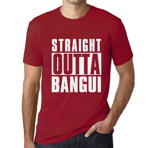 Homme Tee-Shirt Tout Droit Sorti De Bangui - Straight Outta Bangui - T-Shirt Graphique Éco-Responsable Vintage Cadeau Nouveauté