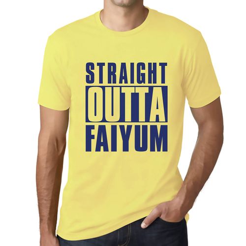 Homme Tee-Shirt Tout Droit Sorti De Faiyum - Straight Outta Faiyum - T-Shirt Graphique Éco-Responsable Vintage Cadeau Nouveauté