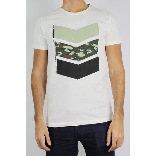 T-Shirt Manches Courtes Blanc Homme