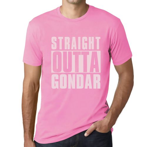 Homme Tee-Shirt Tout Droit Sorti De Gondar - Straight Outta Gondar - T-Shirt Graphique Éco-Responsable Vintage Cadeau Nouveauté