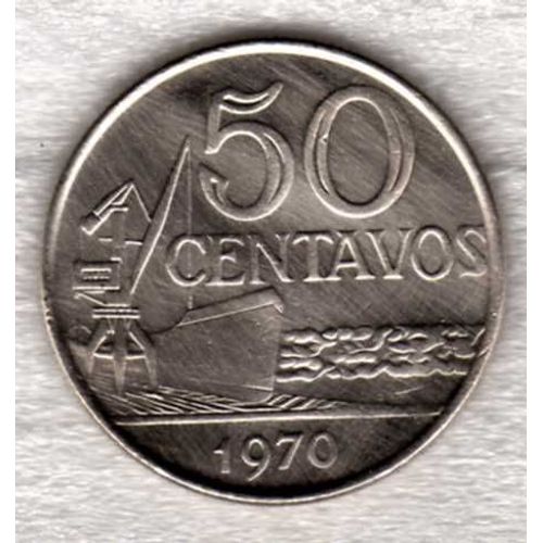 Piece De 50 Centavos - Brésil 1970