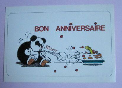 Carte Postale Bon Anniversaire Dessin De Tedege Rakuten