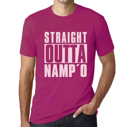 Homme Tee-Shirt Tout Droit Sorti De Namp'o - Straight Outta Namp'o - T-Shirt Graphique Éco-Responsable Vintage Cadeau Nouveauté