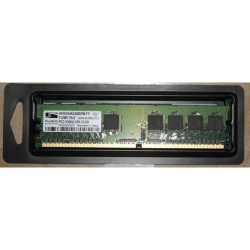 ProMOS - Mémoire - 512 Mo - DDR2 - PC2-5300 - DIMM 240 broches
