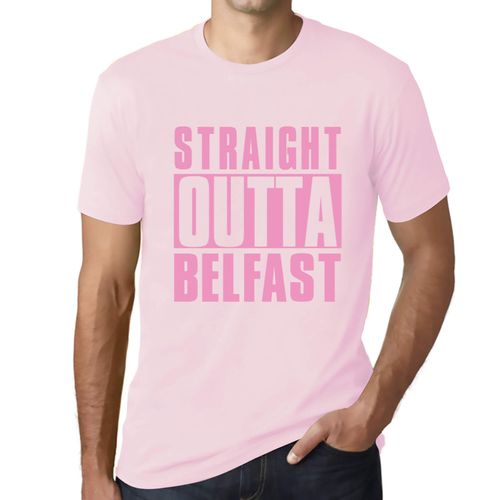 Homme Tee-Shirt Tout Droit Sorti De Belfast - Straight Outta Belfast - T-Shirt Graphique Éco-Responsable Vintage Cadeau Nouveauté
