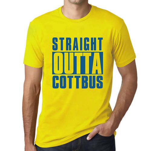 Homme Tee-Shirt Tout Droit Sorti De Cottbus - Straight Outta Cottbus - T-Shirt Graphique Éco-Responsable Vintage Cadeau Nouveauté