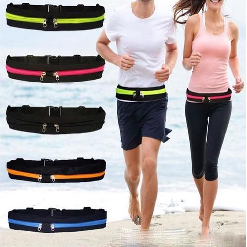 Sacoche banane Ceinture jogging cyclisme nylon Noire