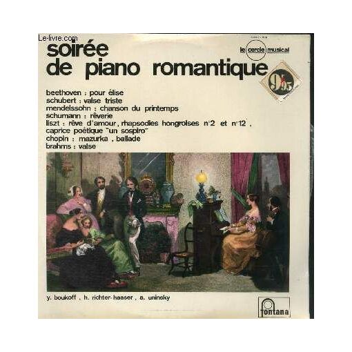 Disque Vinyle 33t Soiree De Piano Romantique Pour Elise Valse Triste Chanson Du Printemps Reverie Reve D Amour Mazurka Valse Ballade Rhapsodie Hongroise N 2 Caprice Poetique N 3 Rakuten