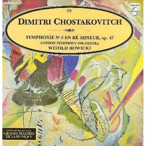 Disque Vinyle 33t Symphonie N°5 En Re Mineur, Op. 47
