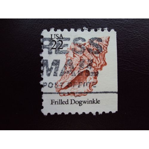 Etats-Unis...22 U.S.A. Frilled Dogwinkle..Coquillage. Oblitéré.