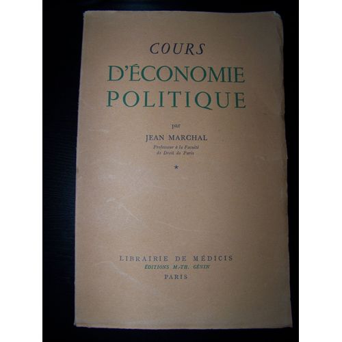 Cours D'économie Politique