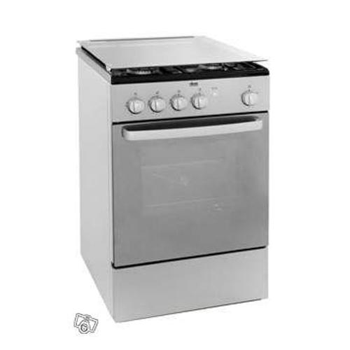 Faure FCG563GSC Silver - Gazinière 4 Feux Convection Naturelle - Four 51 L