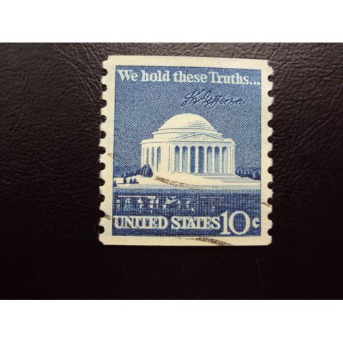 Etats-Unis...10cents United States.."We Hold These Truths...." Oblitéré.