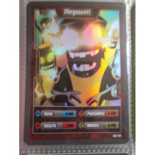 Carte À Jouer Ben 10 Alien Aventures : Personnage Alien Megawatt 40/110