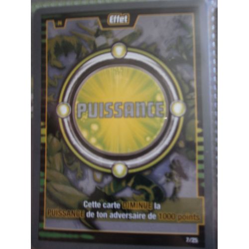 Carte A Jouer Ben 10 Alien Aventures - Effet Puissance N°7/25