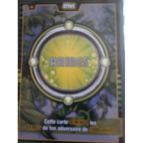 Carte A Jouer Ben 10 Alien Aventures - Effet Armes N°8/25