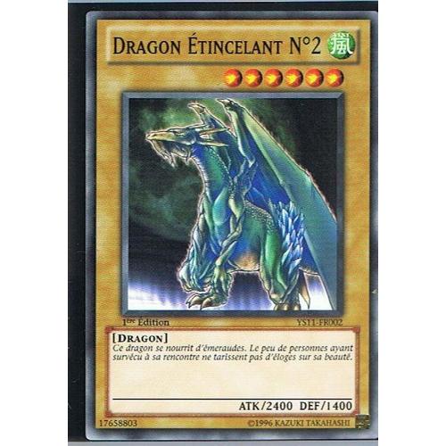 Dragon Etincelant N 2 Yu Gi Oh C Ys11-Fr002