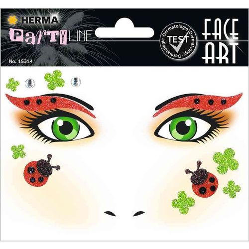 Herma Face Art Sticker Visage "Coccinelle"
