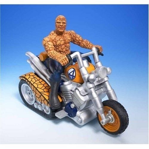 Action Figure 7'' Thing Bump And Go Rock Cycle (La Chose Sur Moto) Toybiz