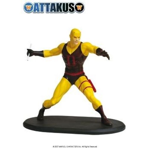 Statue Daredevil Classique Costume Jaune Et Marron Attakus