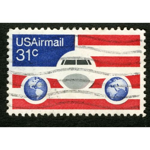 Timbre Oblitéré Usairmail , 31c