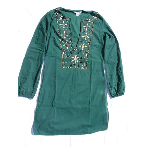 Robe /Tunique "Zara Basic ", Verte, Taille M, Manches Longues
