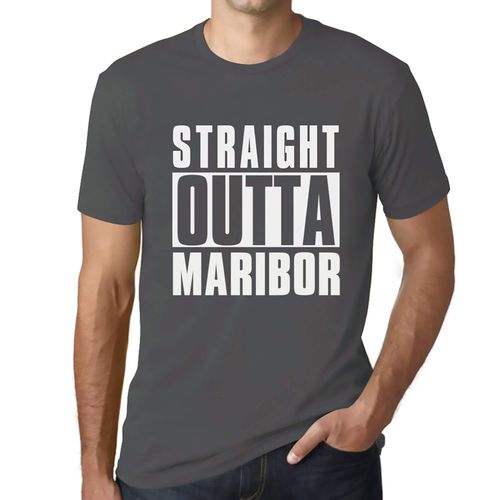 Homme Tee-Shirt Tout Droit Sorti De Maribor - Straight Outta Maribor - T-Shirt Graphique Éco-Responsable Vintage Cadeau Nouveauté