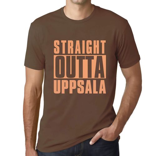 Homme Tee-Shirt Tout Droit Sorti D'uppsala - Straight Outta Uppsala - T-Shirt Graphique Éco-Responsable Vintage Cadeau Nouveauté