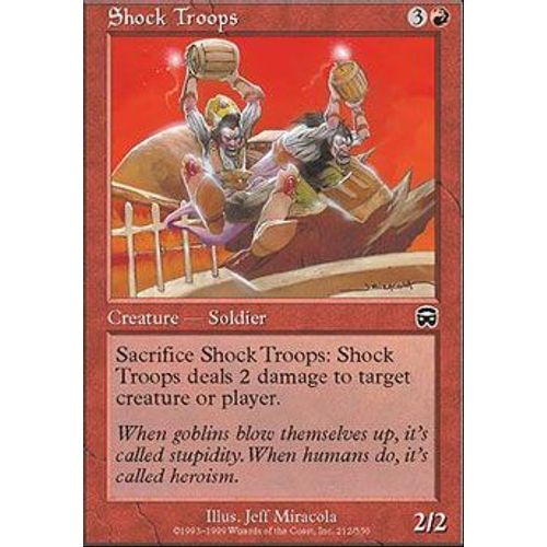 Troupes De Choc ( Shock Troops ) - Magic Mtg - Masques Vf E 212 - C