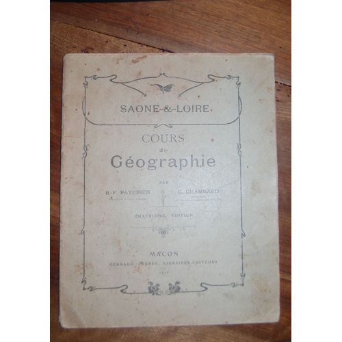 Saone & Loire - Cours De Géographie