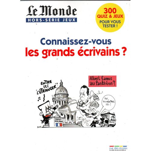 Le Monde Hors-Série Jeux : Connaissez-Vous Les Grands Écrivains 7
