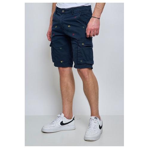 Short Cargo À Motifs Marine Homme