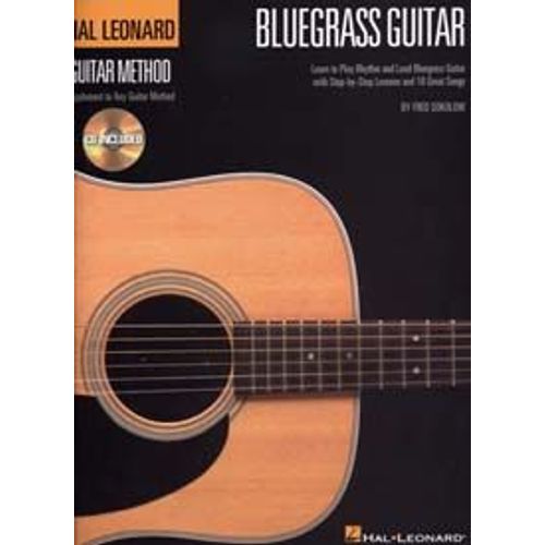 Hal Leonard Bluegrass Guitar Method Learn To Play Rhythm And Lead Bluegrass Guitar With Step-By-Step Lessons And 18 Great Songs Book/Online Audio
