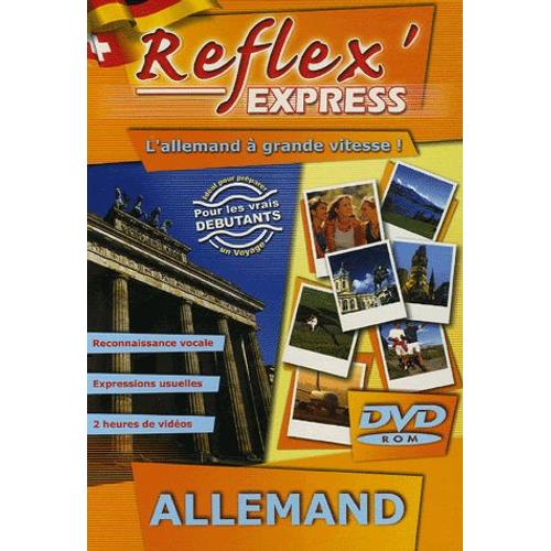 Dvd  N° 0 : Reflex Express - L'allemand À Grande Vitesse -Pour Les Vrais Débutants ;Reconnaissance Vocale,Expressions Usuelles - 2 Heures De Vidéos