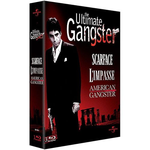 The Ultimate Gangster - Coffret - American Gangster + Scarface + L'impasse - Blu-Ray