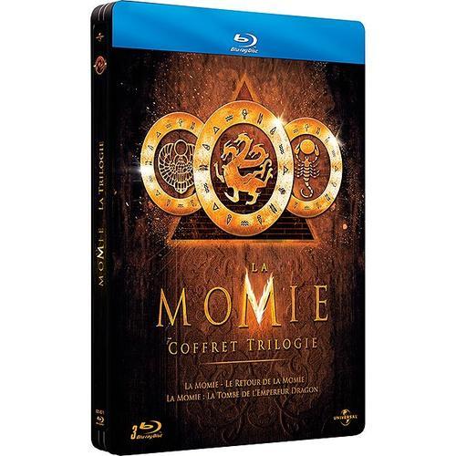 La Momie - Coffret Trilogie : La Momie + Le Retour De La Momie + La Momie - La Tombe De L'empereur Dragon - Pack Collector Boîtier Steelbook - Blu-Ray