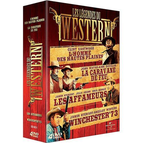 Les Légendes Du Western - Coffret - L'homme Des Hautes Plaines + La Caravane De Feu + Winchester 73 + Les Affameurs