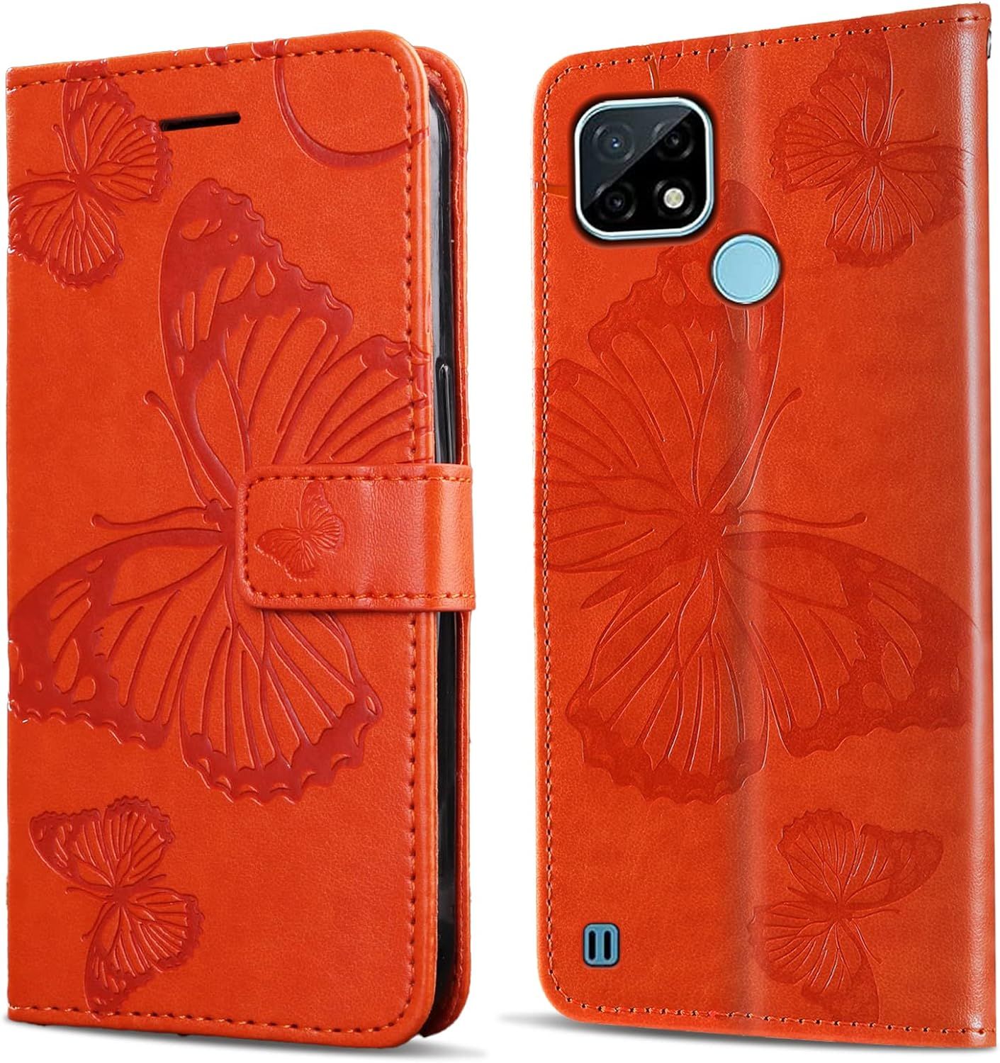 Coque Pour Oppo Realme C20 / Realme C21, Papillon Imprim H...