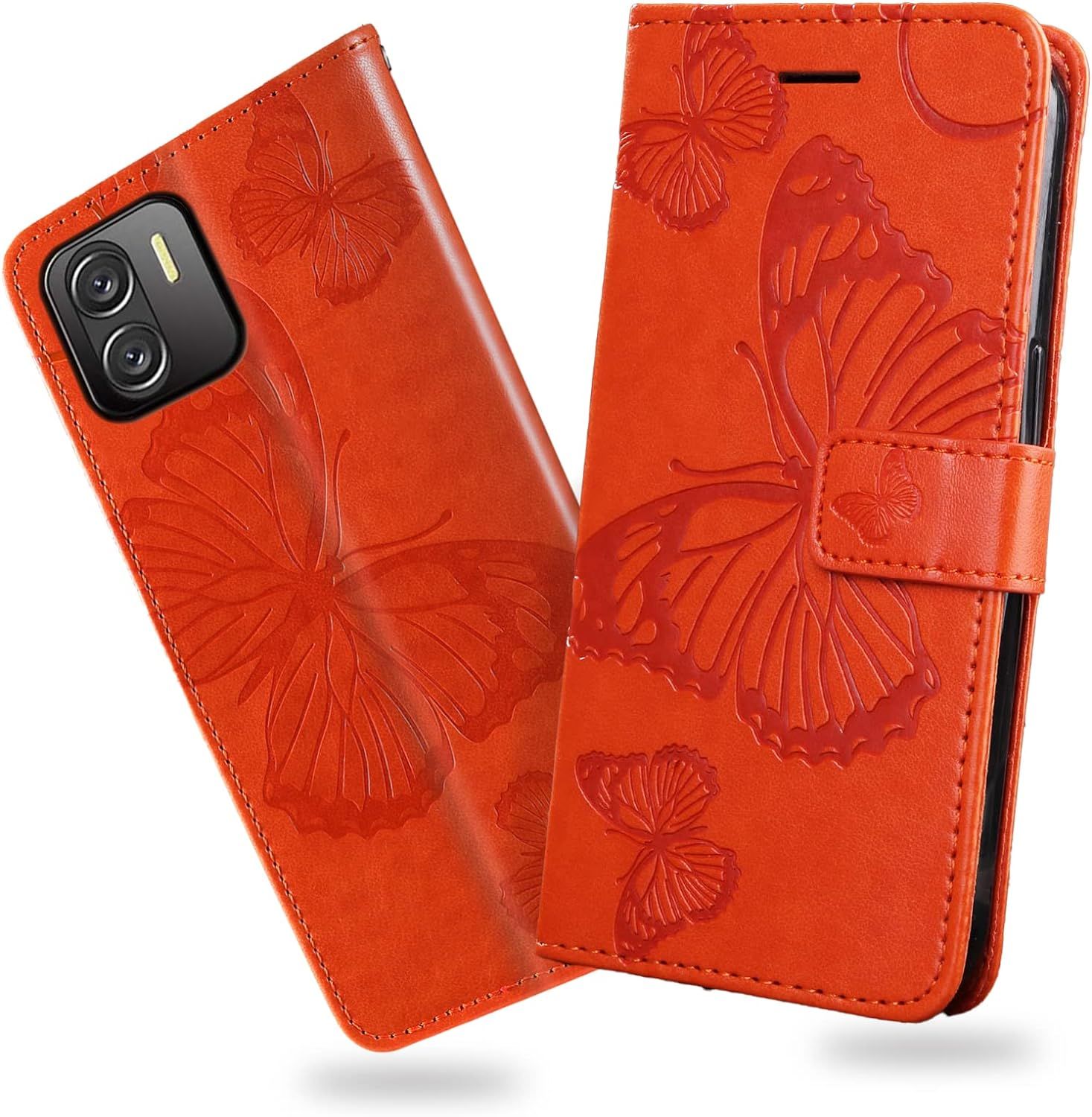 Coque Pour Xiaomi Redmi A1, Papillon Imprim Housse En Cuir...